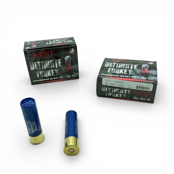 Kent Ultimate Turkey 12 Ga, 3-1/2", 2-1/4 oz, #5 Shot Ammunition, 20 Rounds