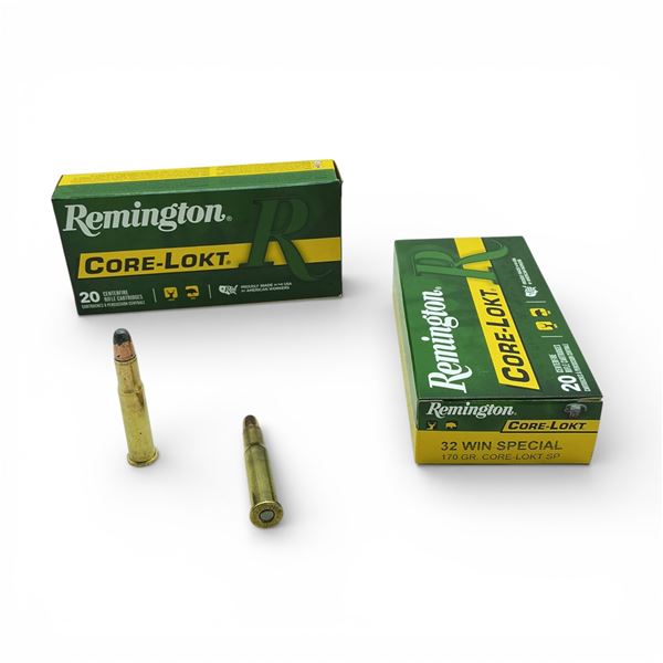 Remington 32 Win Special, 170 Grain Core-Lokt SP Ammunition, 40 Rounds