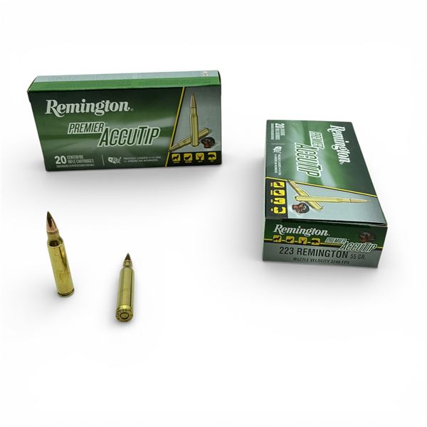 Remington Premier AcccuTip 223 Remington, 55 Grain Ammunition, 40 Rounds