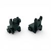 Image 1 : Front And Rear Flip Up Sights, Metal, Pic Mount