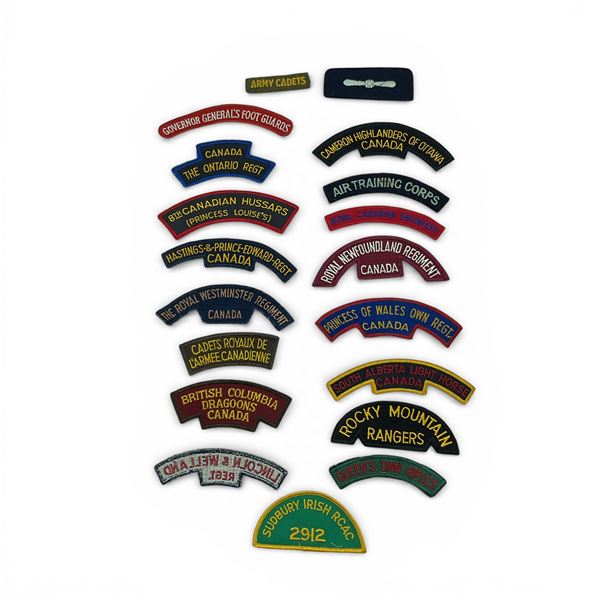 Assorted Military and Cadet Patches