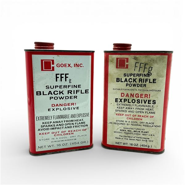 Goex FFFG Superfine Black Rifle Powder, Approx 1/2 Lb    *In Store Pick Up Only*