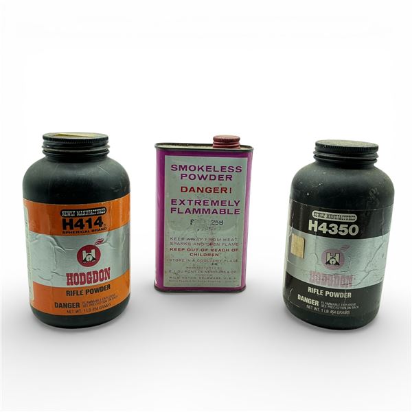 Assorted Rifle Reloading Powder, Approx 1 1/2" Lb