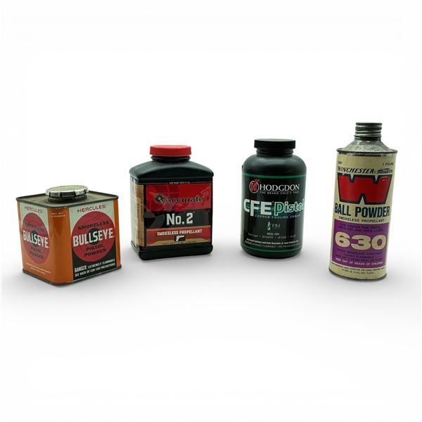 Assorted Handgun Reloading Powder, Approx 3 Lbs