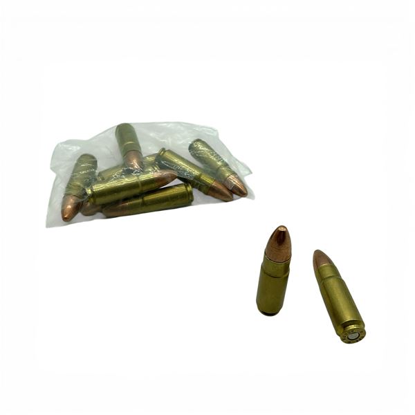 Loose 458 Socom FMJ RN Ammunition, 10 Rounds