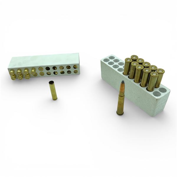 Nosler 350 Legend Ammunition and Cases, 7 Rounds and 13 Cases and Win Super X 303 Brit Ammo, 11 Rds