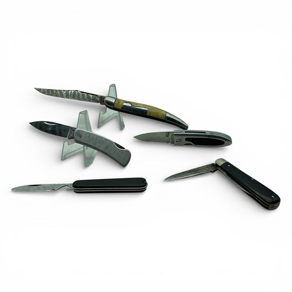 Assorted Folding Pocket Knives X 5 Qty