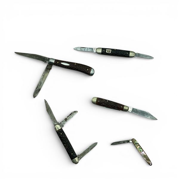 Assorted Folding Pocket Knives X 5 Qty