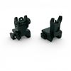 Image 1 : Front and Rear Picatinny Rail Mounted Flip Up Sights