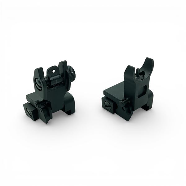 Front And Rear Flip Up Sights, Metal, Pic Mount