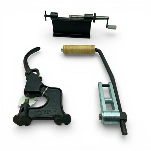 Rivet Punch Press, Reloading Roller Handle and Reloading Neck Reamer