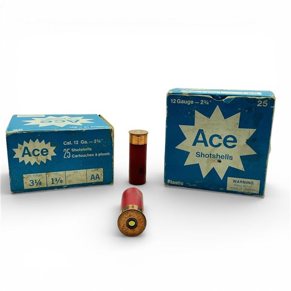 Ace 12 Ga 2 3/4" #7 1/2 Ammunition, 50 Rounds