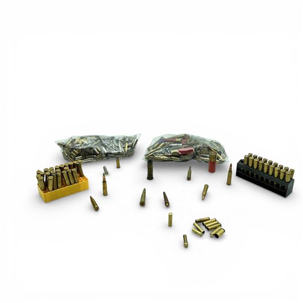 Assorted Rifle, Shotgun and Handgun Dummy Rounds and Handgun Ammo/ Cases and Reloaded 250 Savage
