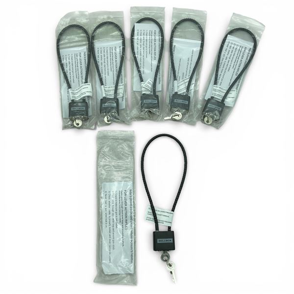 Bellock Keyed Cable Lock, New X 6 Qty