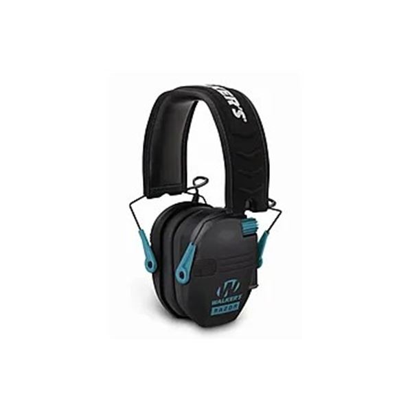 Walker's Razor Slim Electronic Ear Muffs, Teal, 23 db NRR, New