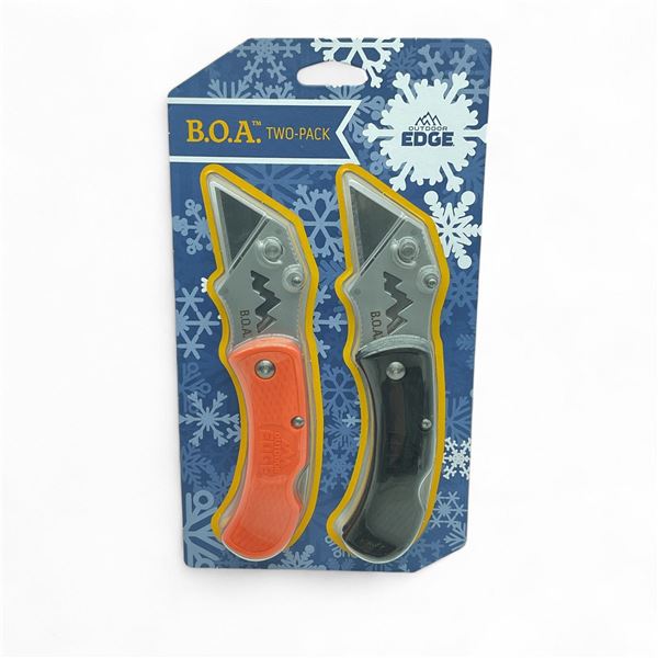 Outdoor Edge B.O.A Two-Pack Folding Knife Set, New