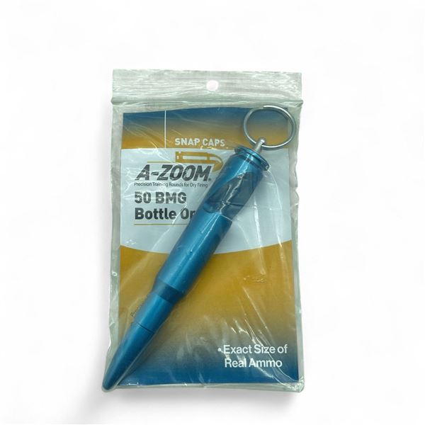 A-Zoom 50 BMG Bottle Opener Keychain, New