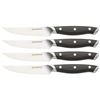 Image 1 : Browning Steak Knife 4 Piece Set with Leather Knife Roll Sheath, 4.25" Blade, New