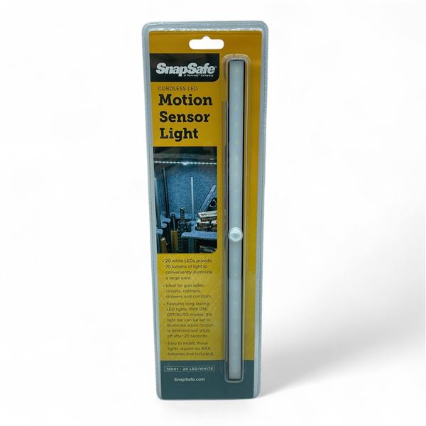 SnapSafe Cordless LED Motion Sensor Light, New