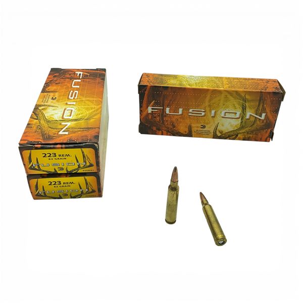 Federal Fusion 223 Rem 62 Grain Ammunition, 60 Rounds