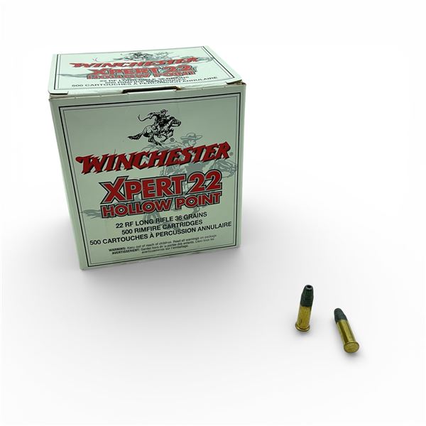 Winchester XPert 22 RF LR 36 Grain HP Ammunition, Approx 500 Rounds