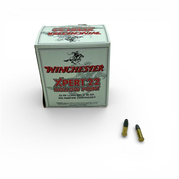 Winchester XPert 22 RF LR 36 Grain HP Ammunition, Approx 500 Rounds