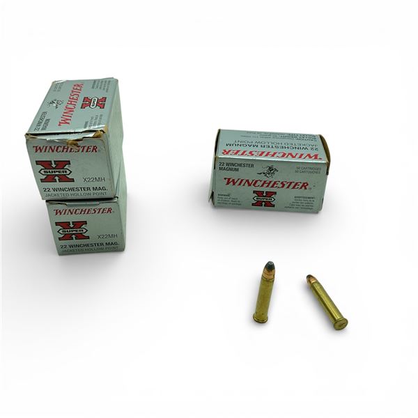 Winchester Super X 22 Win Mag 40 Grain JHP Ammunition, Approx 125 Rounds