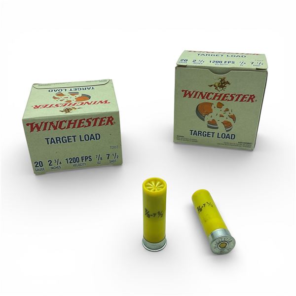 Winchester Target Load 20 Ga 2 3/4" #7 1/2 Ammunition, 50 Rounds