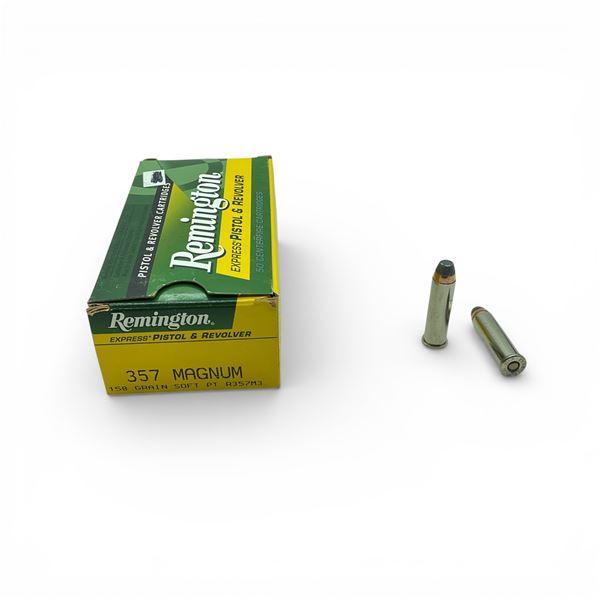 Remington Express Pistol and Revolver 357 Mag 158 Grain SP Ammunition, 50 Rounds