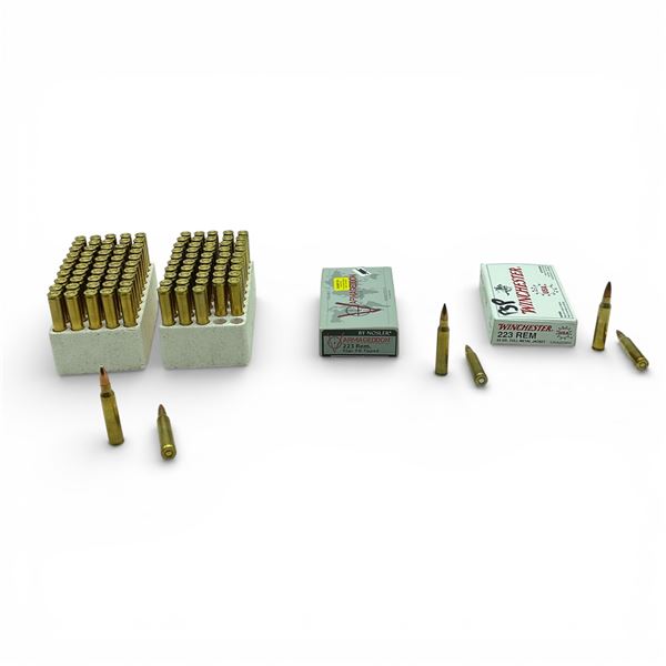 Assorted 223 Rem Ammunition, Approx 140 Rounds