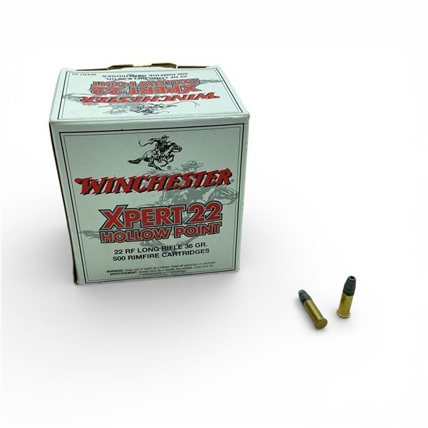 Winchester XPert 22 RF LR 36 Grain HP Ammunition, 500 Rounds