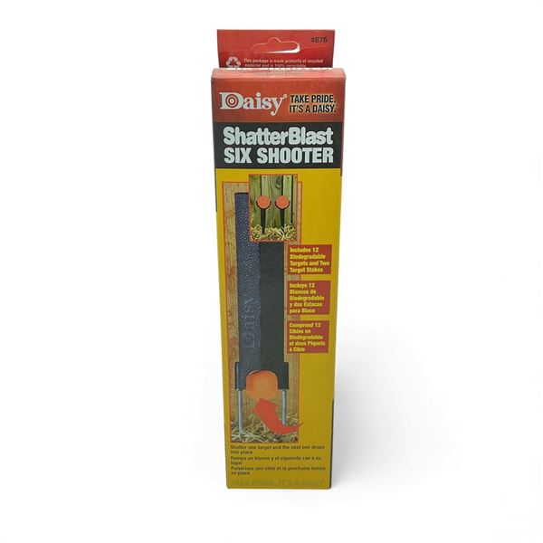 Daisy Shatter Blast Six Shooter Targets, New