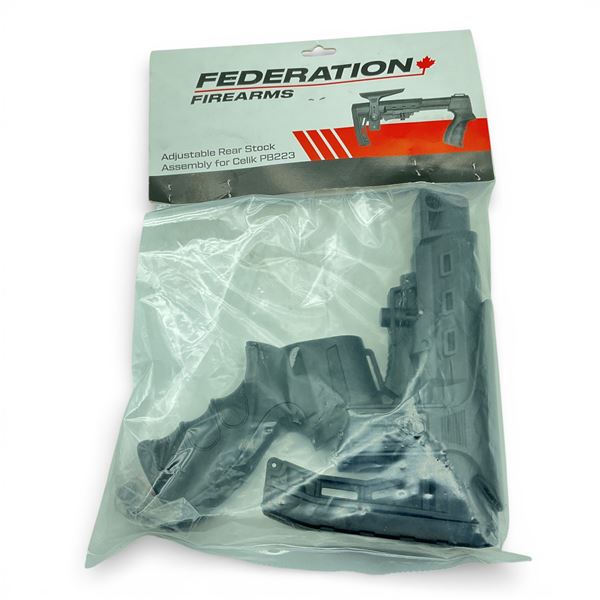 Federation Firearms Adjustable Rear Stock Assembly for Celik PB223, New
