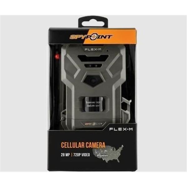 Spy Point Flex-M Cellular Trail Camera, 28 mp Pictures, 720p Video, New