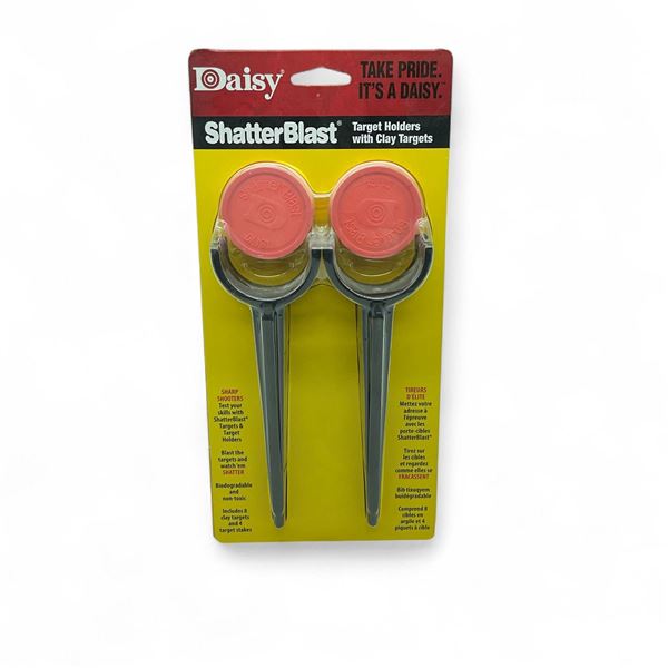 Daisy Shatter Blast Target Holders with Clay Targets, New