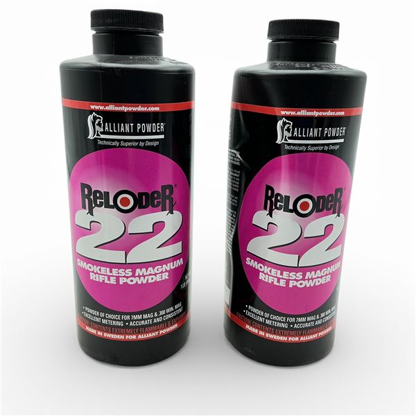 Alliant Reloder 22 Magnum Rifle Reloading Powder, 1 4/5 Lbs