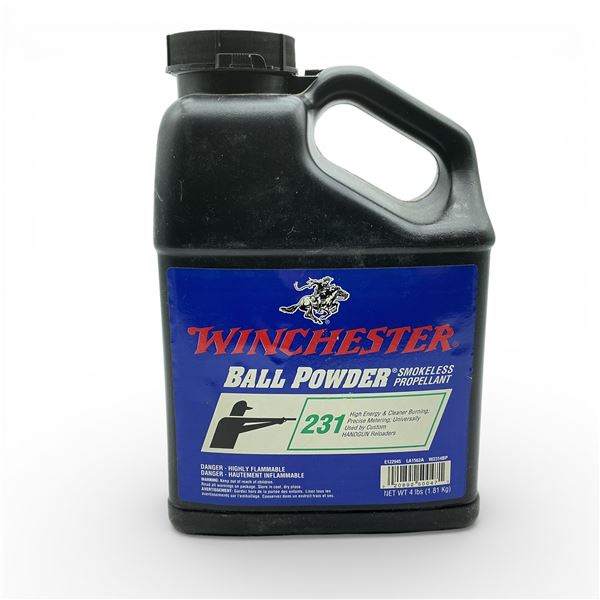 Winchester 231 Ball Handgun Reloading Powder. 4 Lbs