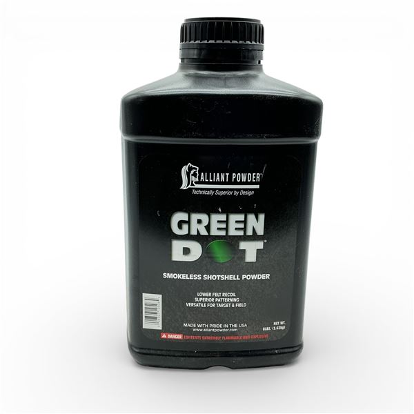 Alliant Green Dot Target and Field Shotshell Reloading Powder, 7 3/4 Lbs