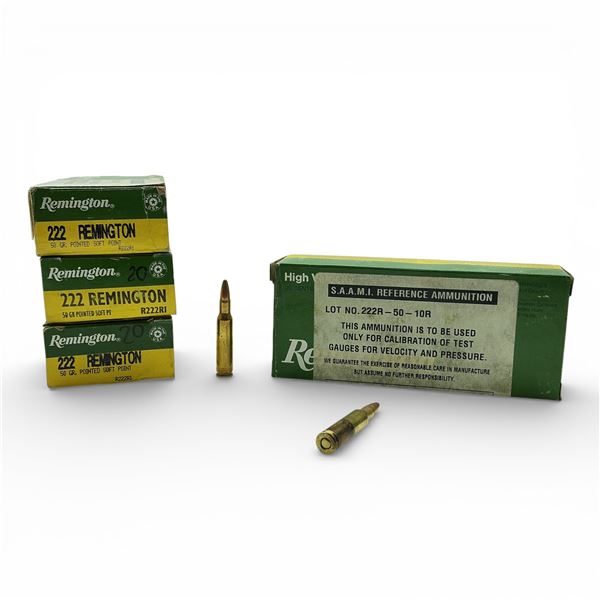 Remington 222 Rem Test Ammunition, Approx 75 Rounds