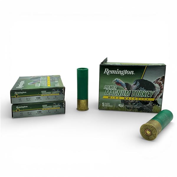 Remington Magnum Turkey 12 Ga 3 1/2" #5 Ammunition, 15 Rounds