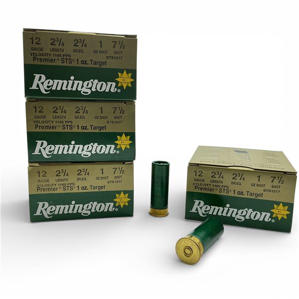 Remington Premier STS 12 Ga 2 3/4" #7 1/2 Ammunition, 100 Rounds