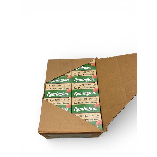 Remington Gun Club Target 12 Ga 2 3/4" #7 1/2 Ammunition, Case of 250 Rounds