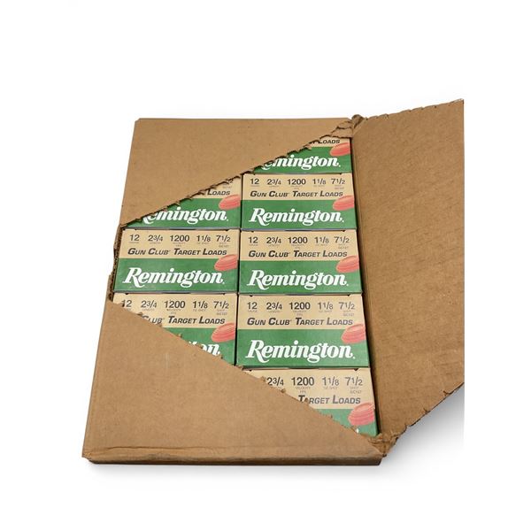 Remington Gun Club Target 12 Ga 2 3/4" #7 1/2 Ammunition, Case of 250 Rounds