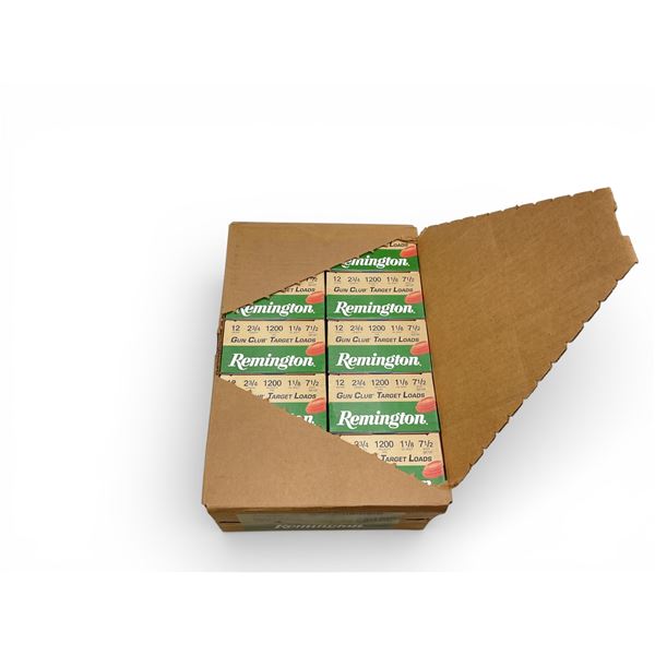 Remington Gun Club Target 12 Ga 2 3/4" #7 1/2 Ammunition, Case of 250 Rounds