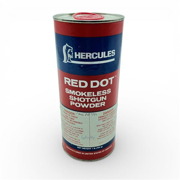 Hercules Red Dot Shotgun Reloading Powder, Approx 4/5 Lb