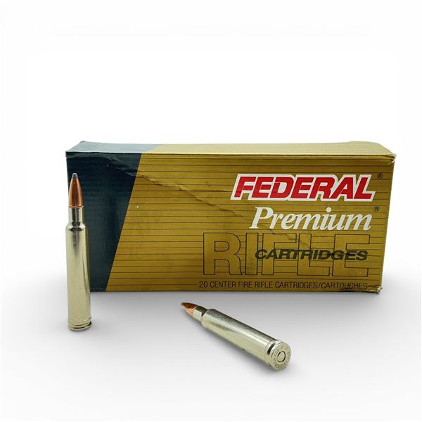 Federal Premium 300 WTHBY Magnum, 180 Grain Nosler Partition Ammunition, 20 Rounds