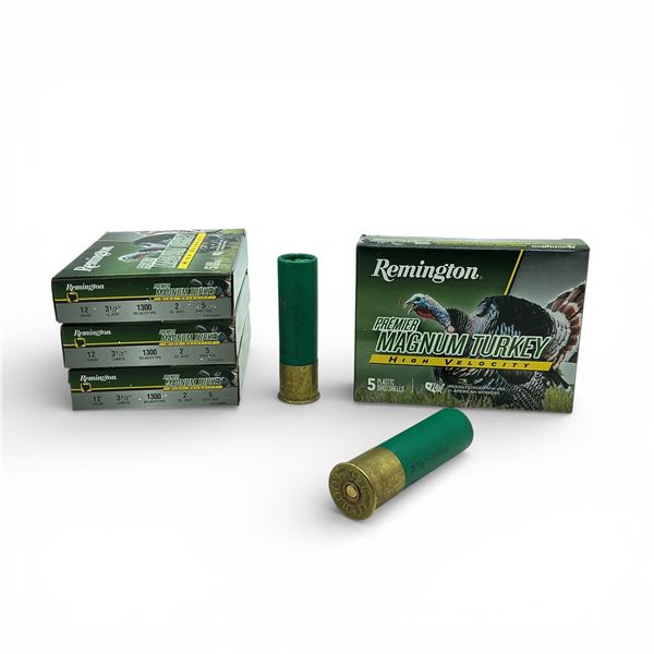Remington Premier Magnum Turkey High Velocity 12 Ga, 3-1/2", 2 oz, #5 Shot Ammunition, 20 Rounds