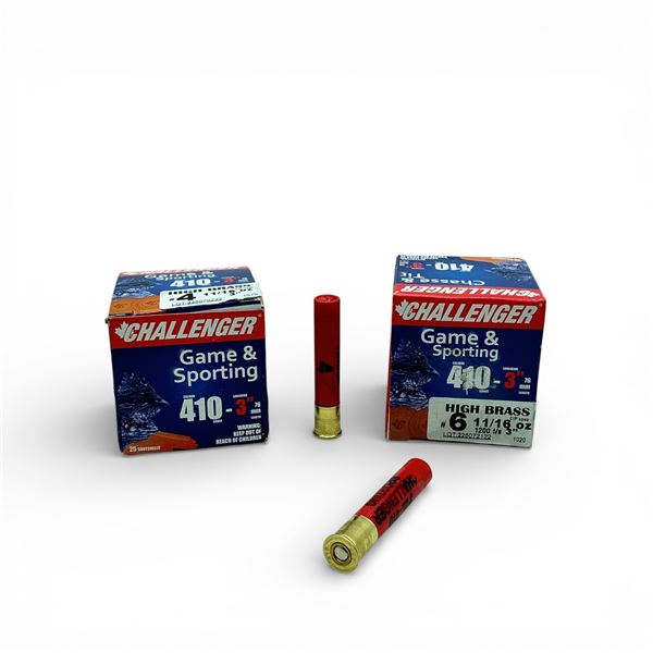 Challenger Game & Sporting 410 Ga, 3", 1-1/16 oz, #4 and #6 Shot Ammunition, 50 Rounds