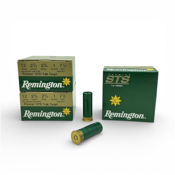 Remington Premier STS 1oz Target 12 Ga, 2-3/4", 1 oz, #7.5 Shot Ammunition, 75 Rounds