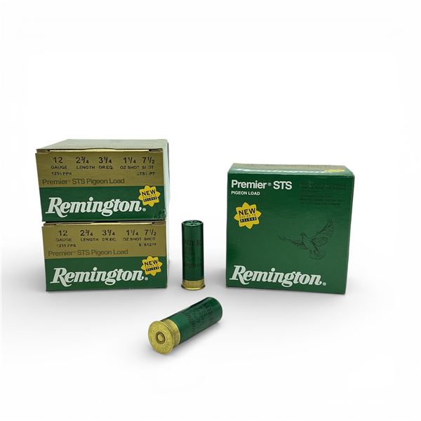Remington Premier STS Pigeon Load 12 Ga, 2-3/4", 1-1/4 oz, #7.5 Shot Ammunition, 75 Rounds